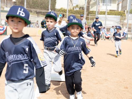 Running the bases.